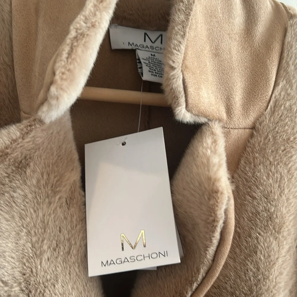 Faux Teddy Bear style coat, camel color. - Picture 9 of 10